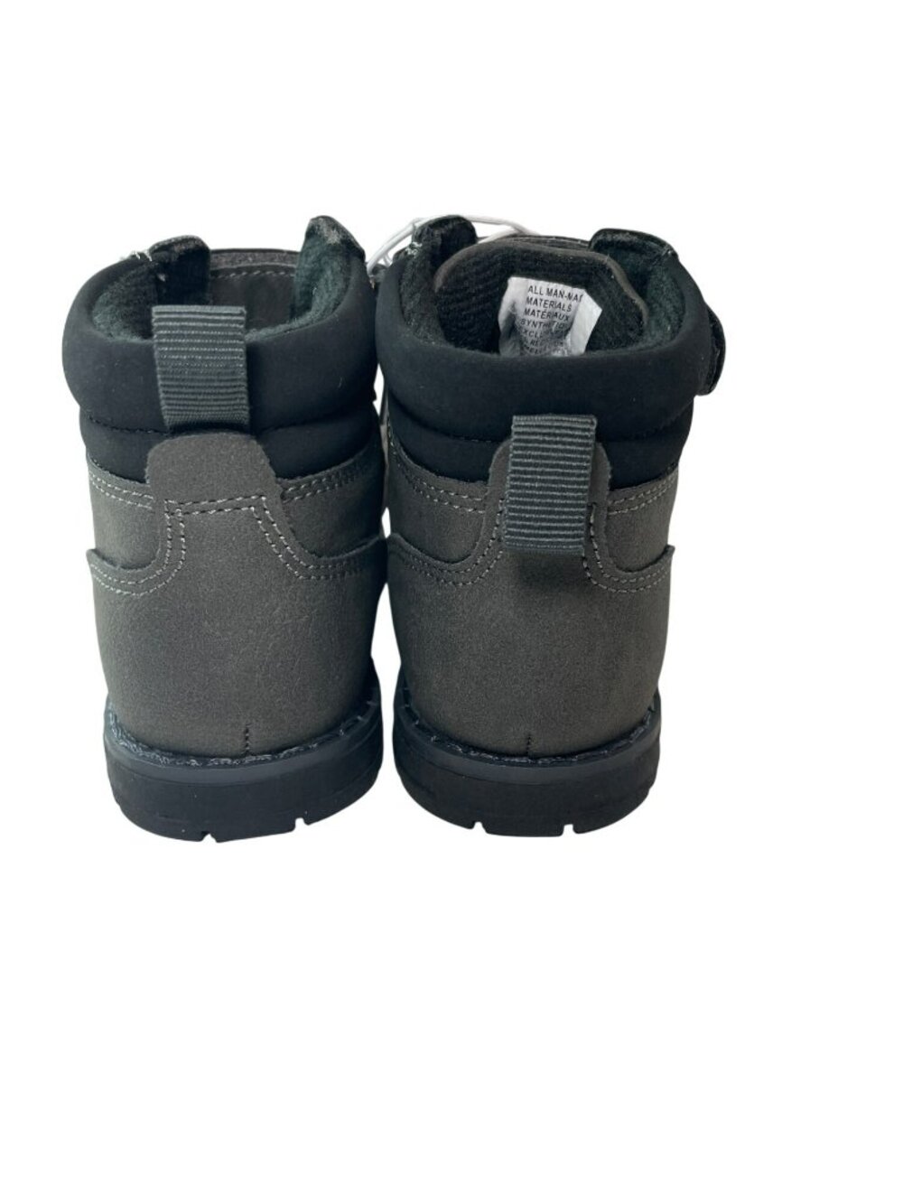 Children's Place Grey Hiking Boots Toddler Size 7 Hook & Loop Strap MSRP$65 NWT - Picture 6 of 9